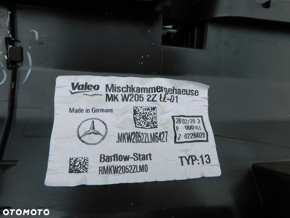Mercedes GLC nagrzewnica klimatyzacja wentylato obudowa Europa KOMPLET - 4