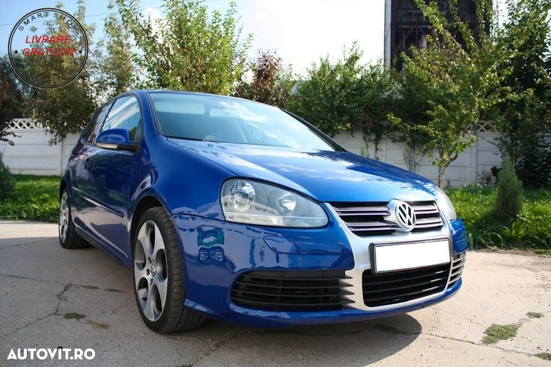 Bara Fata VW Golf V 5 (2003-2007) Jetta (2005-2010) R32 Aluminiu Look- livrare gratuita - 5