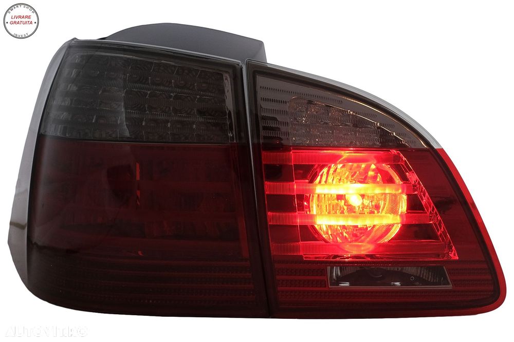 Stopuri LED BMW Seria 5 E61 Touring (2004-03.2007) Rosu Fumuriu- livrare gratuita - 14