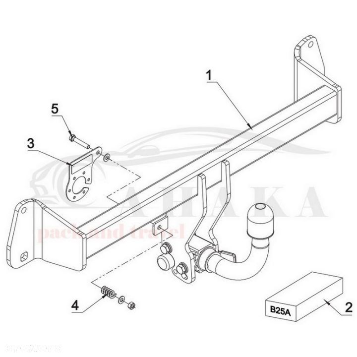 Hak Holowniczy Automat Do Bmw Seria 1 F20 F21 Hatchback 2011-2014 - 3
