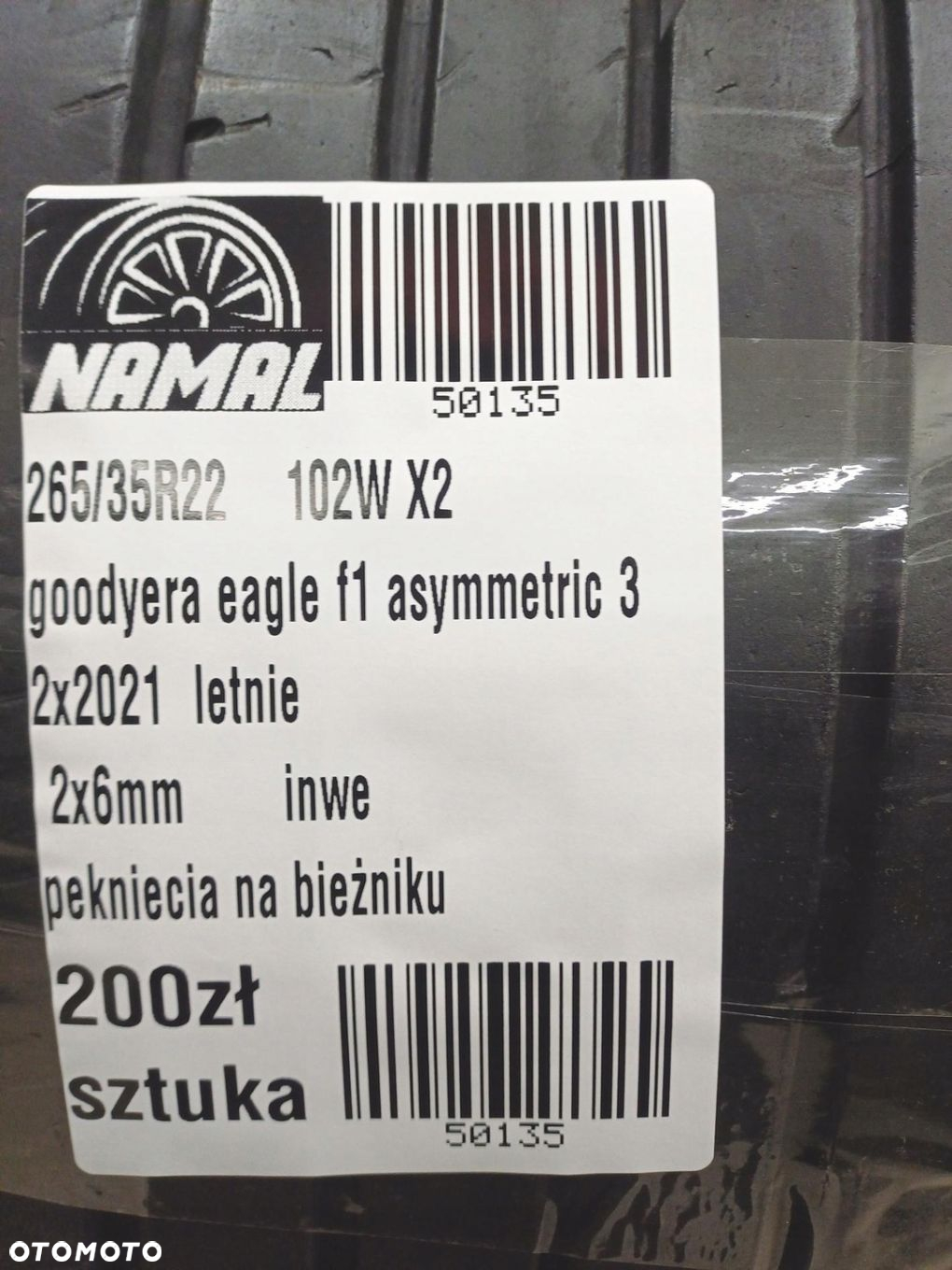 265/35R22 goodyear 2021 opony letnie 6mm 50135 - 9