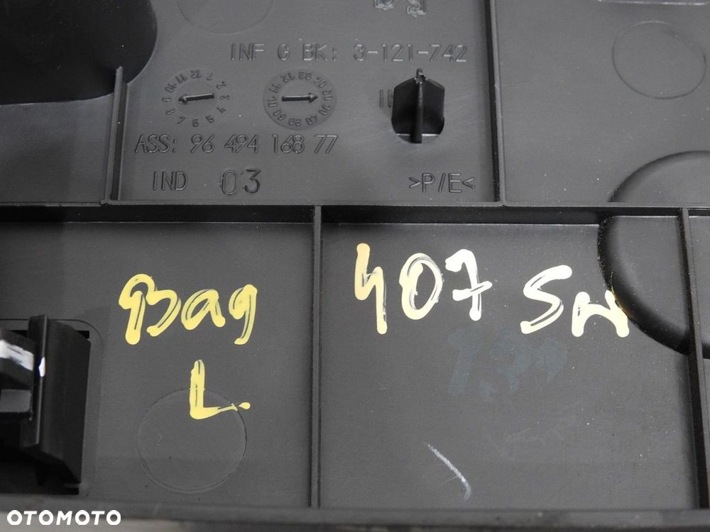 SCHOWEK BAGAŻNIKA LEWY PEUGEOT 407 SW 9649416877 - 7