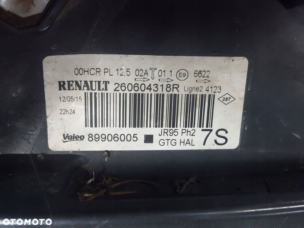 RENAULT GRAND SCENIC 3 III LIFT 13-16r LAMPA LEWA PRZÓD ANGLIK 260604318R - 6