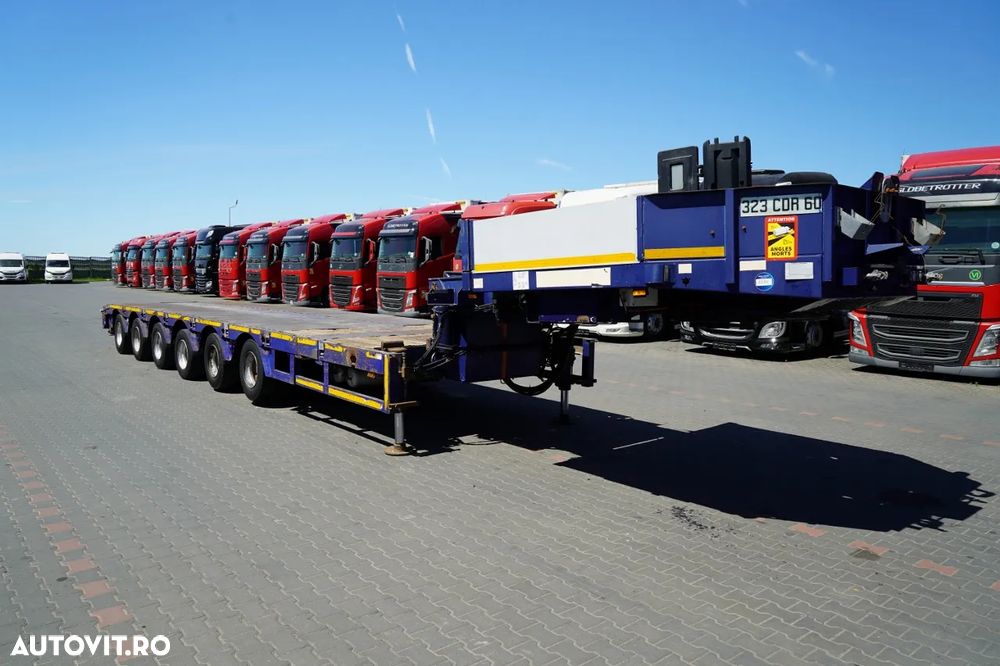 Faymonville BETON JOS / SPZ-6WAAU / EXTENSIBIL / TRANSPORTATOR / 30,3 M / MASĂ NETĂ: 88 T / AXE DE DIRECȚIE / SAF - 38