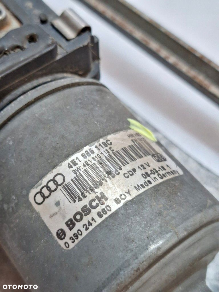 AUDI A8 MECHANIZM PRZEDNICH WYCIERACZEK SILNICZEK 4E1955023M 4E1955119C - 8