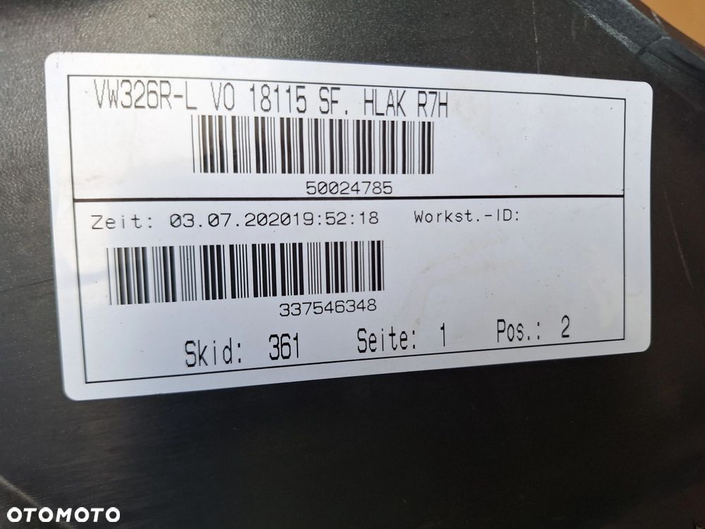 VW TIGUAN II R-LINE 16-20 KOLOR: R7H LR7H NIE KLEJONY! B.ŁADNY ZDERZAK PRZÓD PRZEDNI ORYG. 5NA807221B WYSYŁKA KRAJ-EUROP - 13