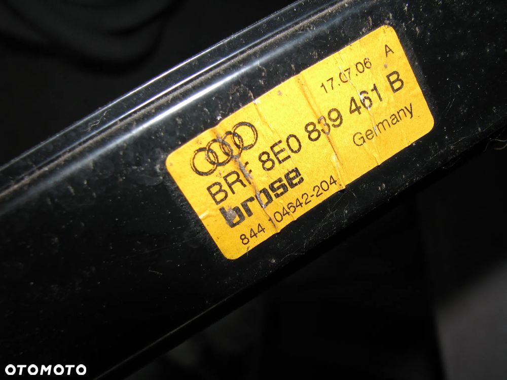 RAMKA SZYBA MECHANIZM SZYBY LEWY TYŁ AUDI A4 B7 KOMBI 8E0839461B - 4