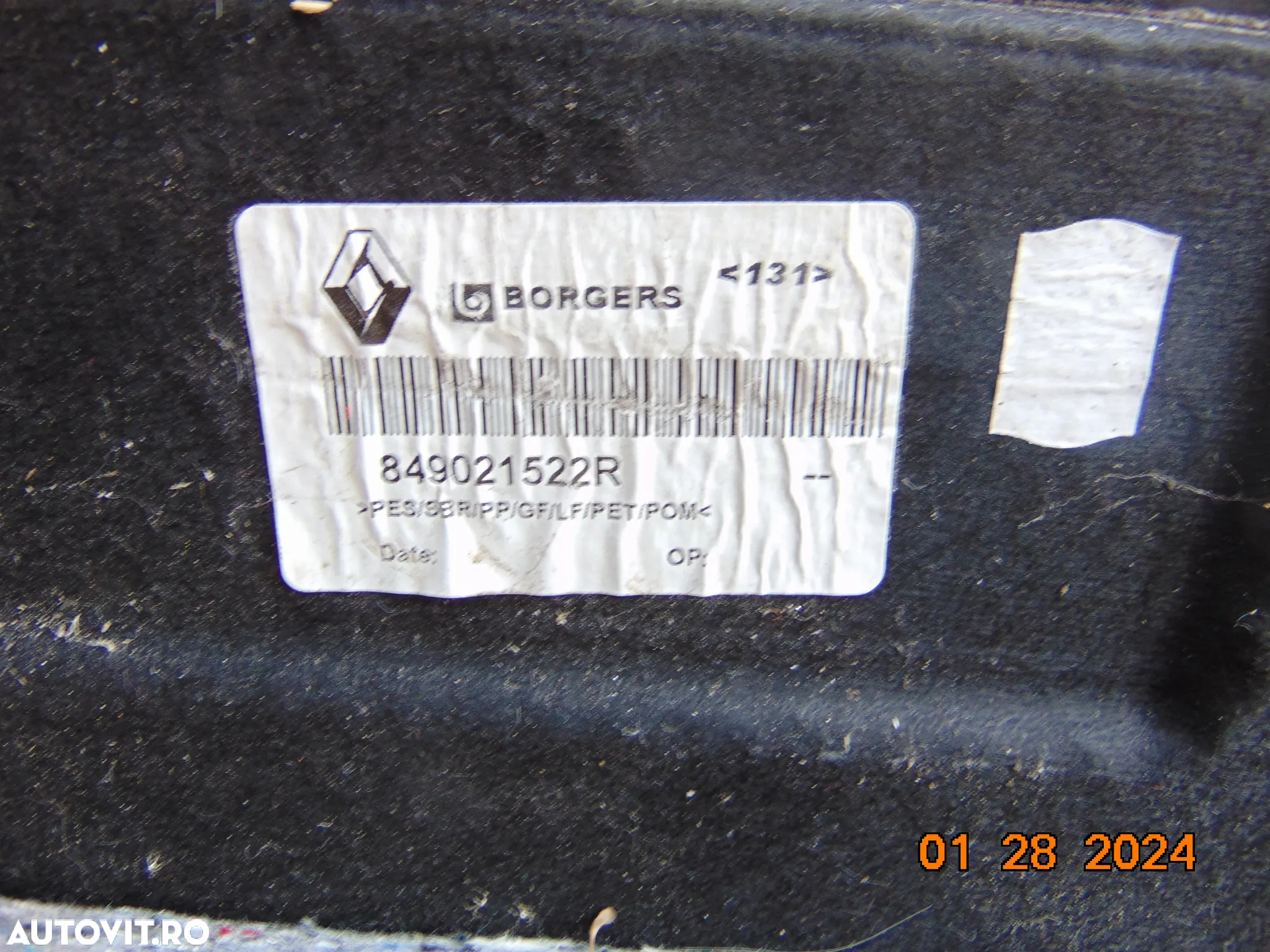 Mocheta portbagaj renault Scenic 3 2009-2016 capac tapiserie portbagaj scenic 3 - 3