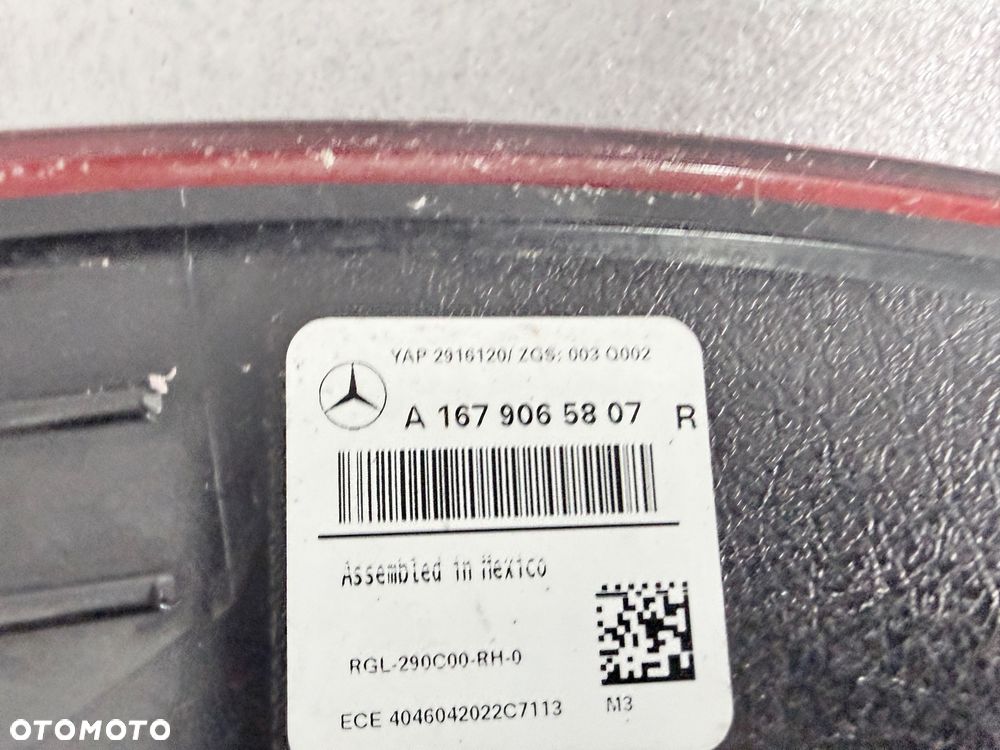 Lampa tylna Tył  prawa Mercedes-Benz GLE W167 A167 A1679065807 - 6