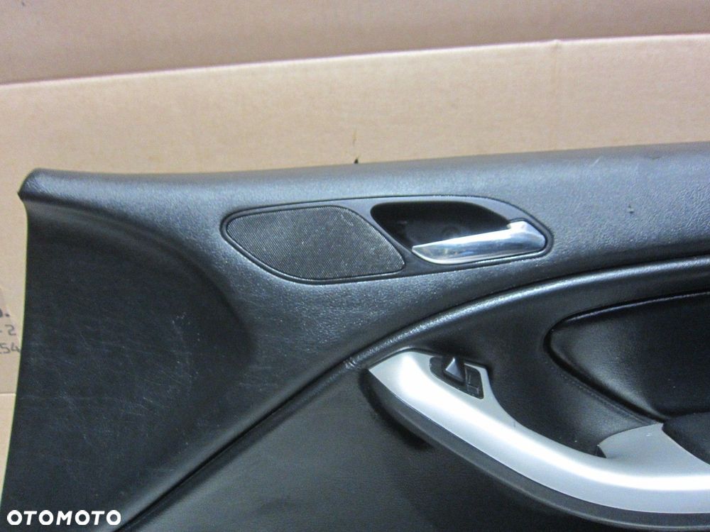 BMW E46 COUPE CABRIO BOCZEK PRAWY TAPICERKA DRZWI CZARNA SKÓRA SKÓRZANY - 4