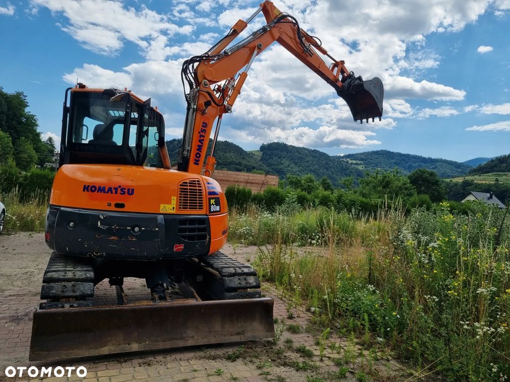 Komatsu Koparka Gąsienicowa 8ton Komatsu PC80MR-3 2017r Import Norwegia jak Nowa!! DEKRA - 6
