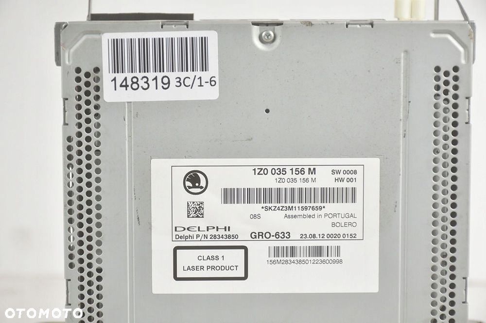 radio cd * skoda octavia ii 2 1z0035156m bolero - 5