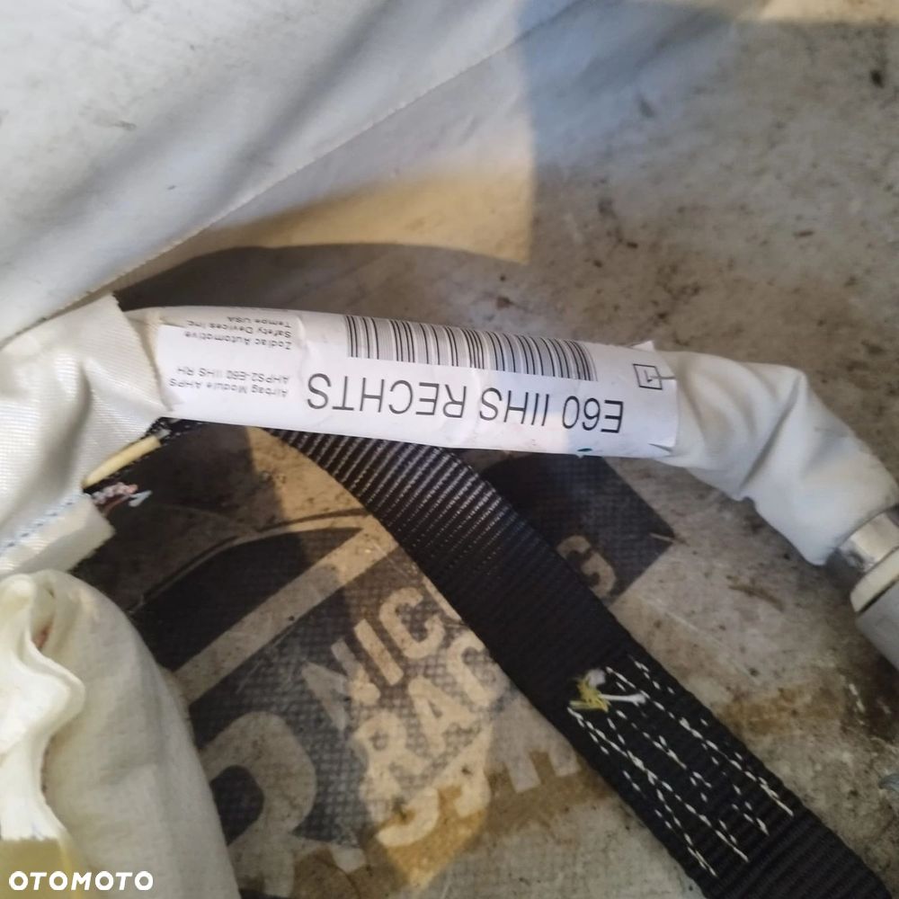 KOMPLET AIRBAG PODUSZKA KIEROWNICA DESKA KURTYNY FOTEL BMW E60 - 4