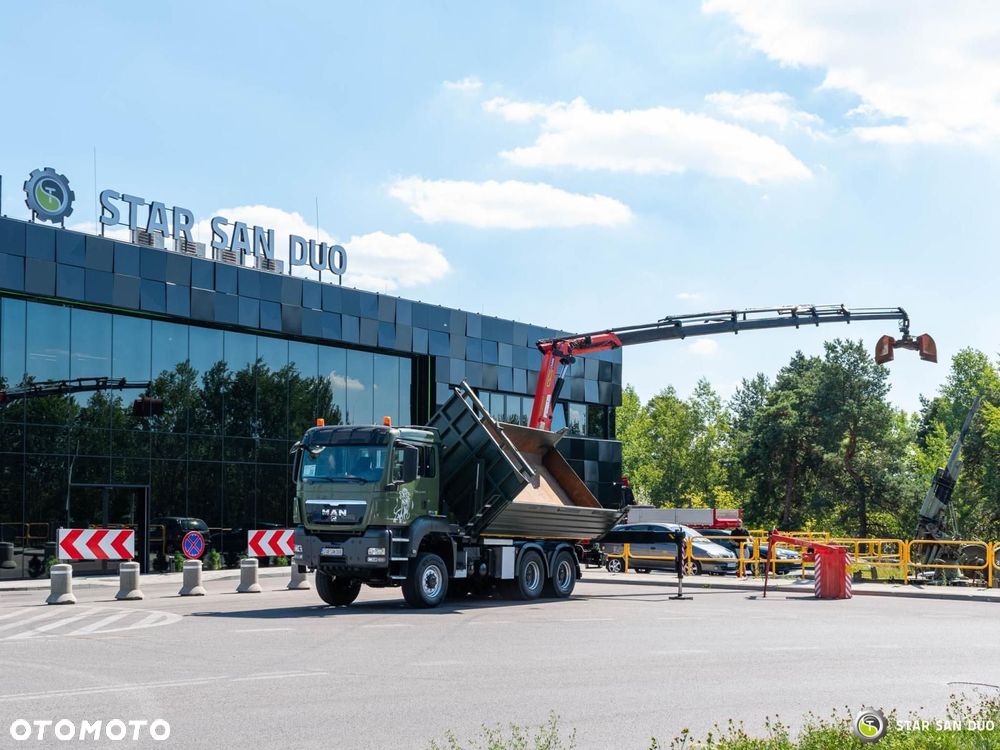 MAN TGS 35.480 6x6 PALFINGER PK 20002 HDS Chwytak Kosz Wywrotka - 9