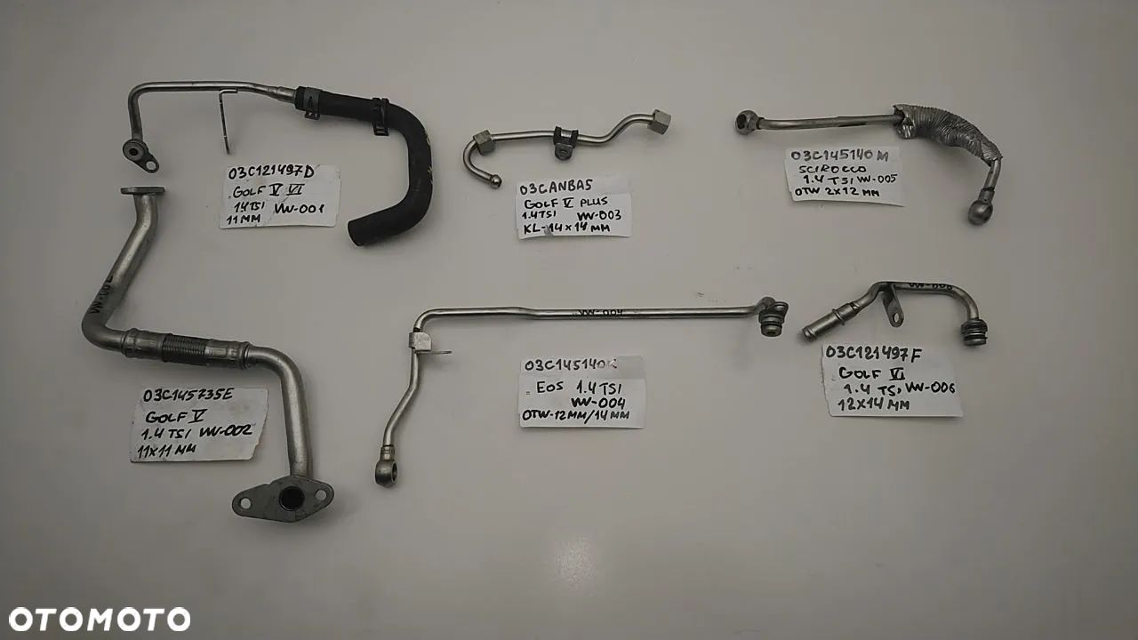 VW AUDI SEAT SKODA RURKA TURBOSPRĘŻARKI - 1