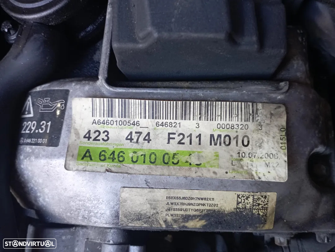 Motor Mercedes Benz W211 E220/C220 Cdi Ref: 646821/646811 - 4
