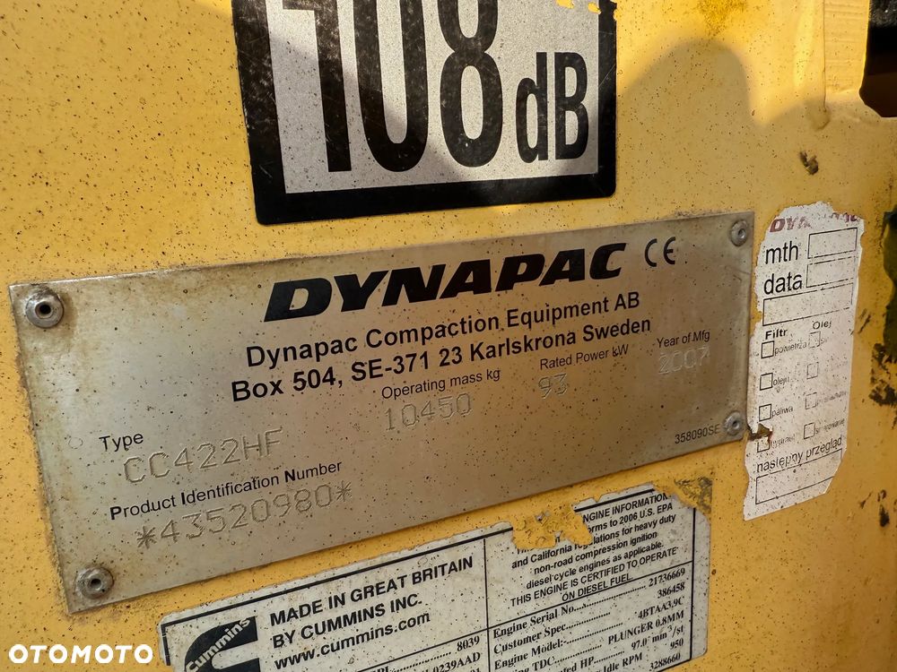 Dynapac CC422HF / 10450 kg / Nóż / - 11