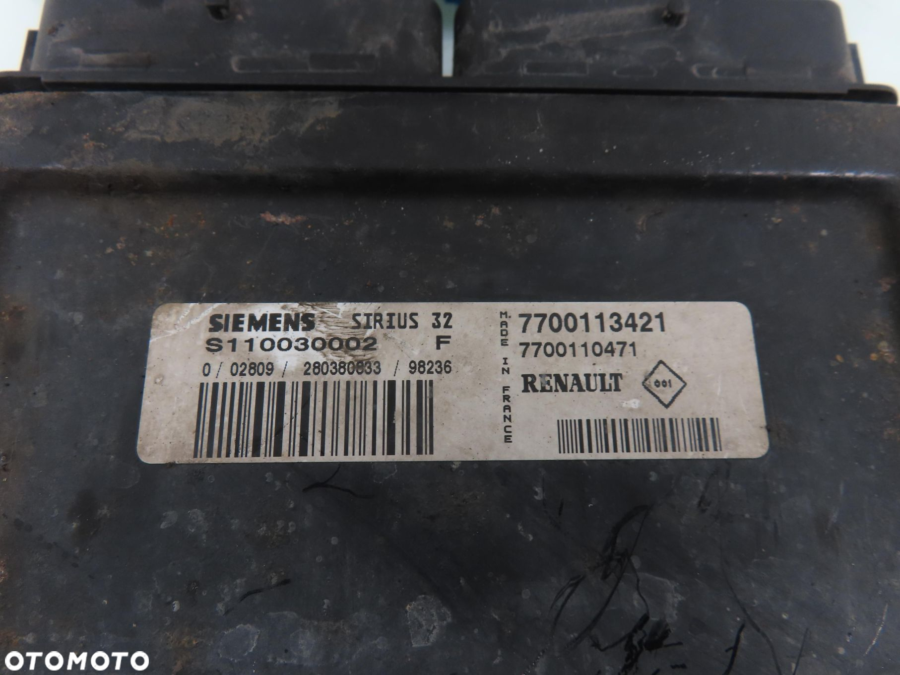 STACYJKA STEROWNIK RENAULT LAGUNA I 1.6 16V S110030002F 7700427844A - 6