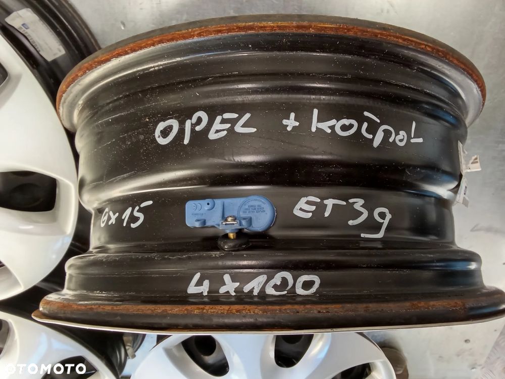 Felgi Opel Corsa D E Adam Karl Meriva 6Jx15 et39 4x100 CZUJNIKI - 10