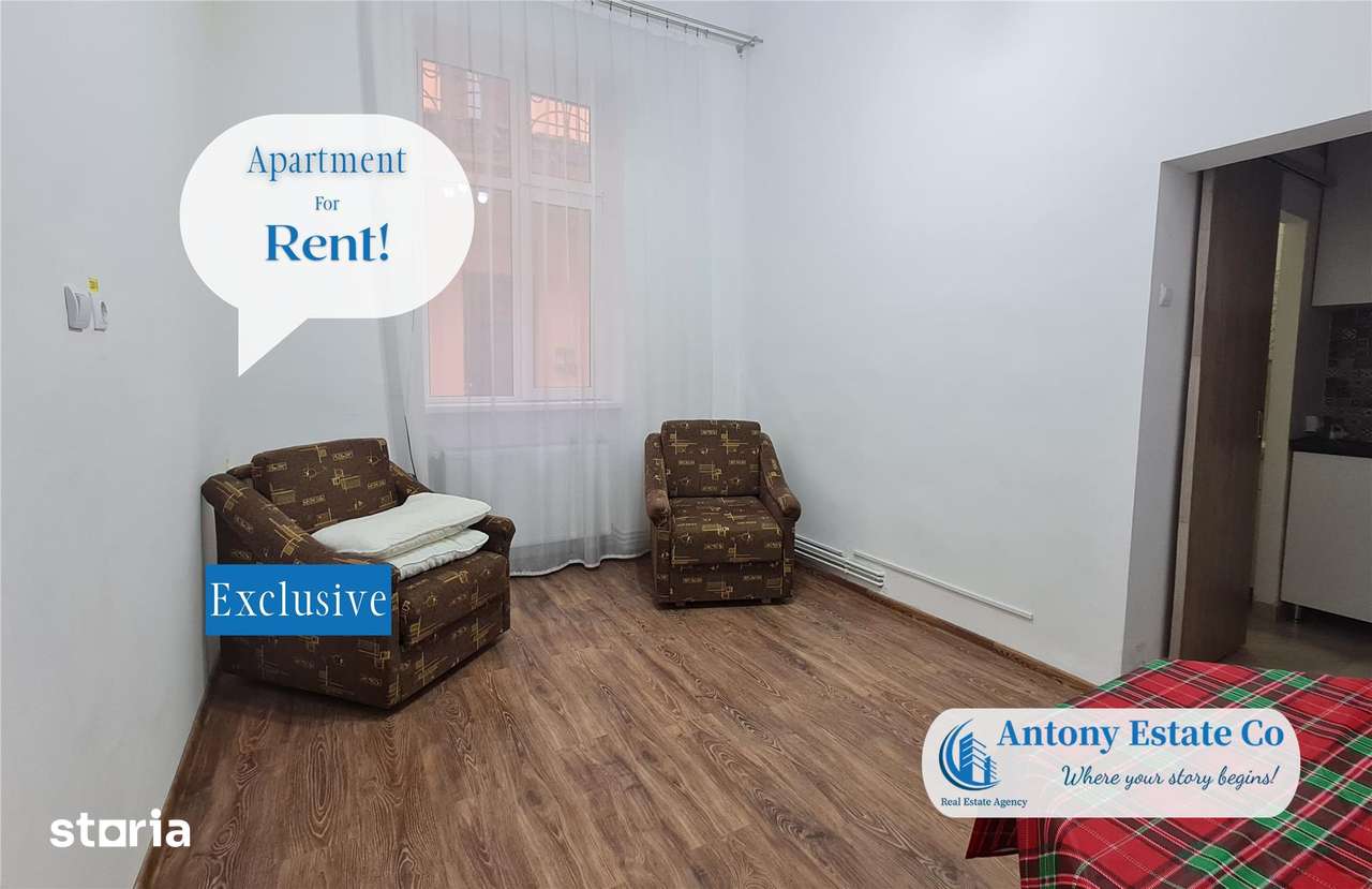Antony Estate | Apartament de închiriat, 1 Camera, Ultra-Central, Orad — fotografia 1