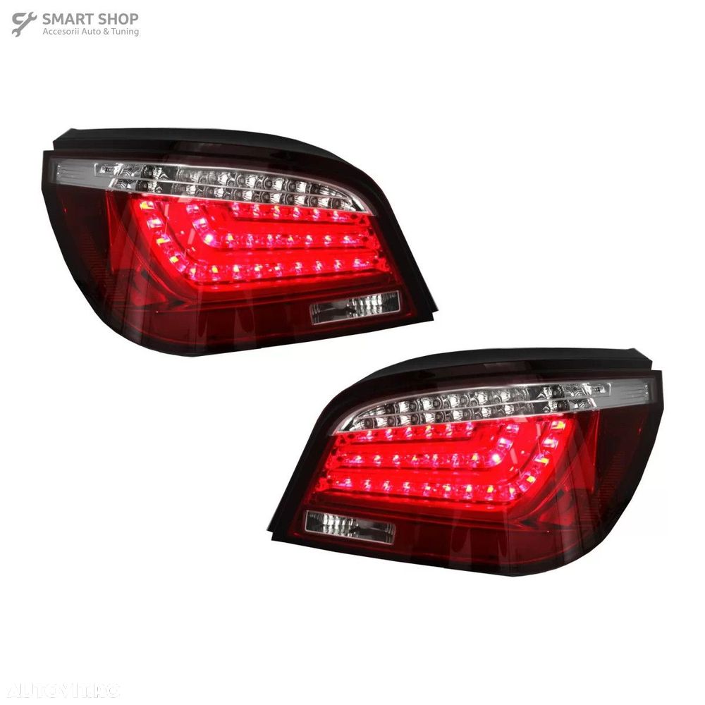 Stopuri LED BMW 5 Series E60 (04.2003-03.2007) Rosu Clar - 8