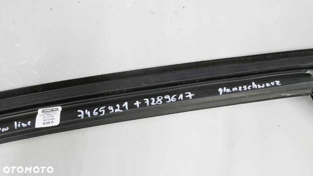 bmw x5 f15 uszczelka prowadnica osłona ramy szyby drzwi lewy przód 7465921 - 6