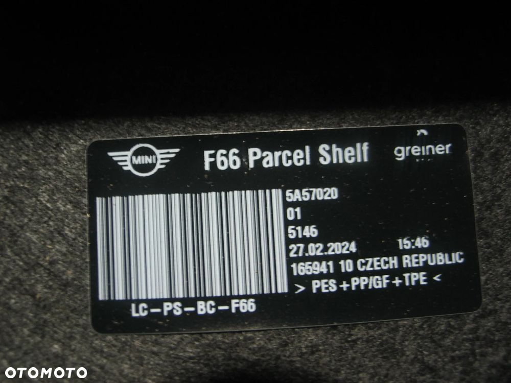 polka bagaznika mini hatch cooper 4 IV F66 23r.- 5A57020 oryginal - 8