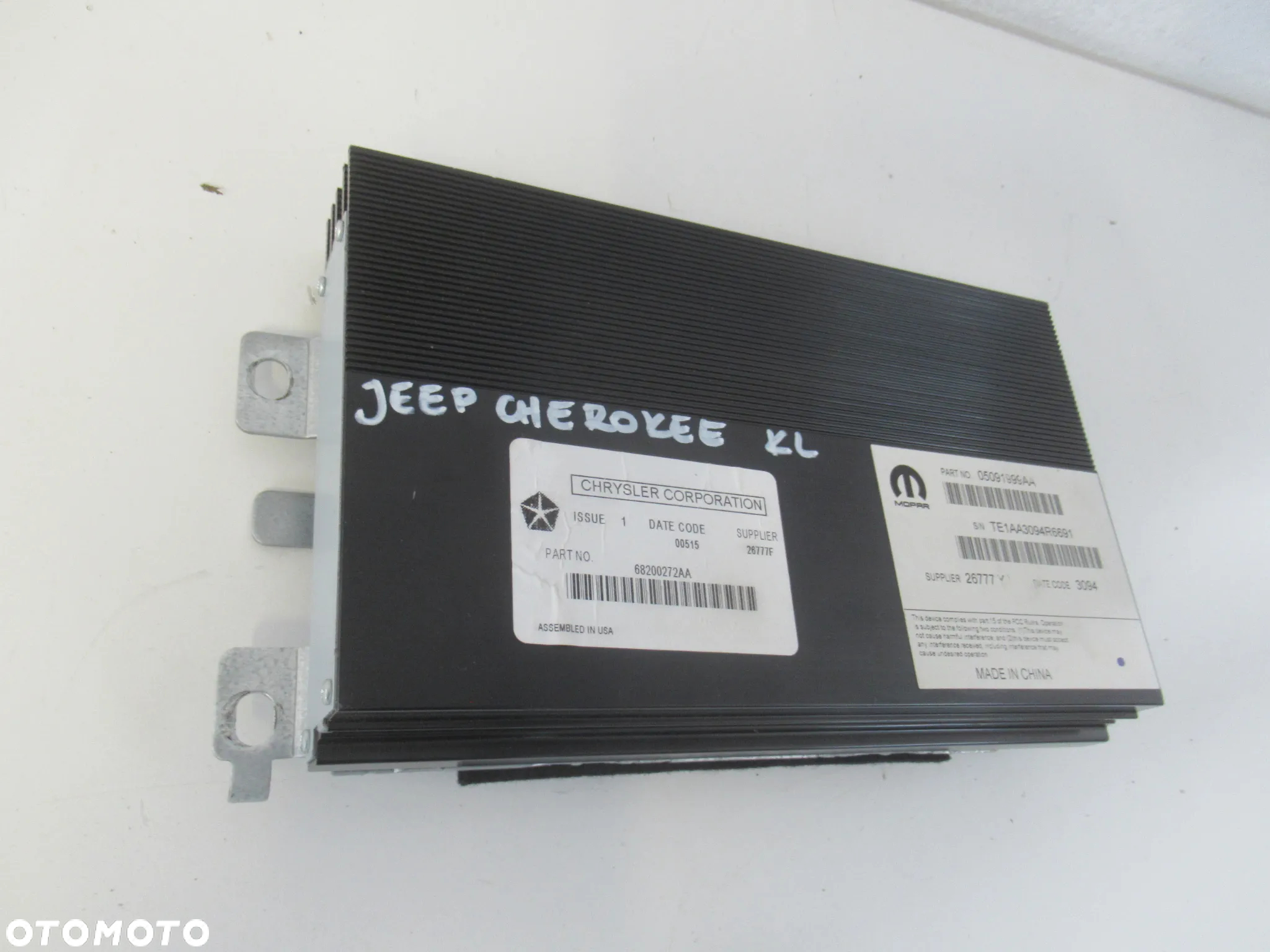 WZMACNIACZ AUDIO JEEP CHEROKEE KL V 2.0D 68200272AA 2013-2018 - 3