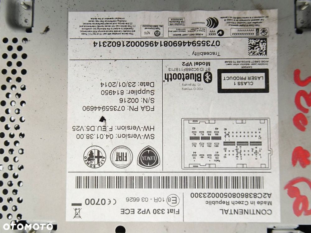 radio cd fiat 500l 07355944690 - 8