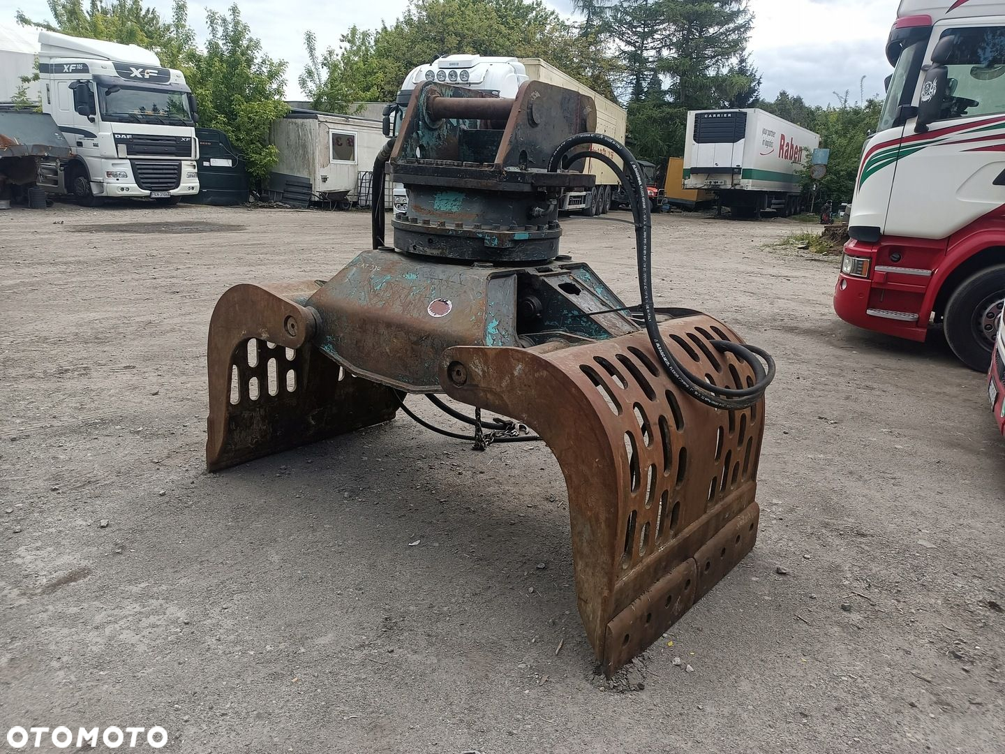 Chwytak wyburzeniowy sortujący ażurowy obrotowy cat jcb sworznie 80 mm duży - 2