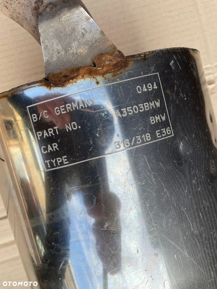 bmw e36 316 318 320 sportowy tłumik końcowy kwas oryginał - 2