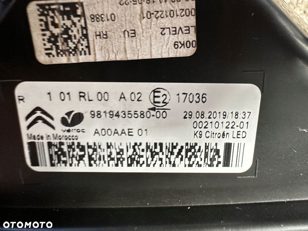 citroen berlingo iv c3 iii prawy drl led 9819435580 - 11