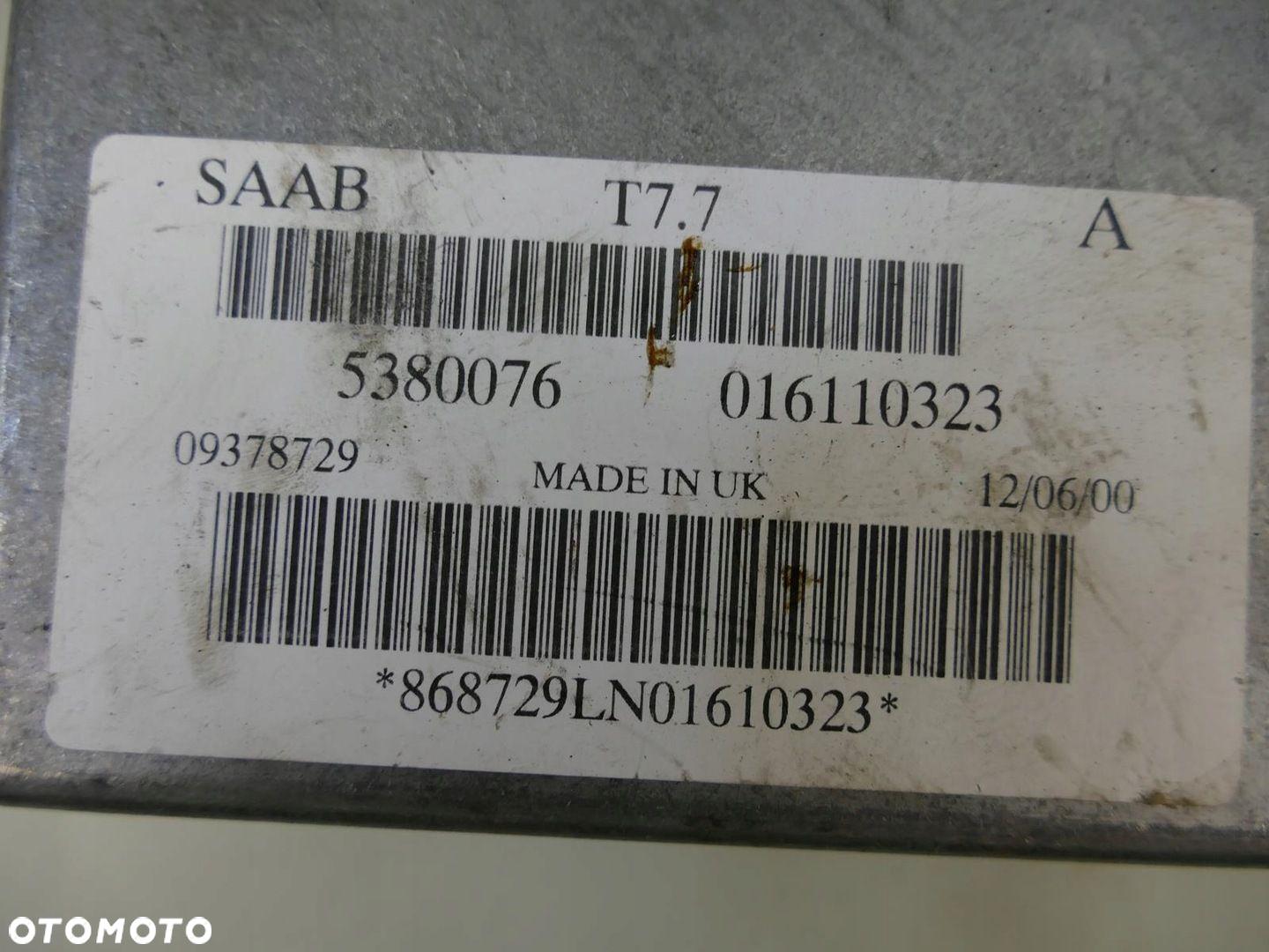 SAAB 95 9-5 2.3 T STEROWNIK SILNIKA KLUCZYK PĘTLA IMMOBILIZERA MODUŁ ECU - 2