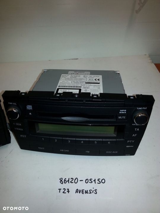 ODTWARZACZ RADIO CD TOYOTA AVENSIS III T27 - 5