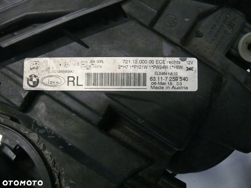 LAMPA PRZEDNIA PRAWA BMW 3 F30 F31 H7 ZWYKŁA 2011 2015 UK - 3