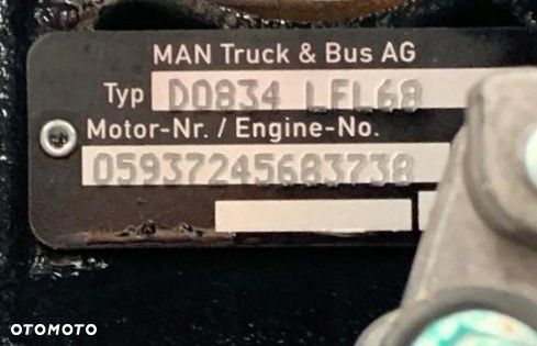 KOMPLETNY SILNIK MAN TGL D0834 LFL68 EURO 6 150KM - 9
