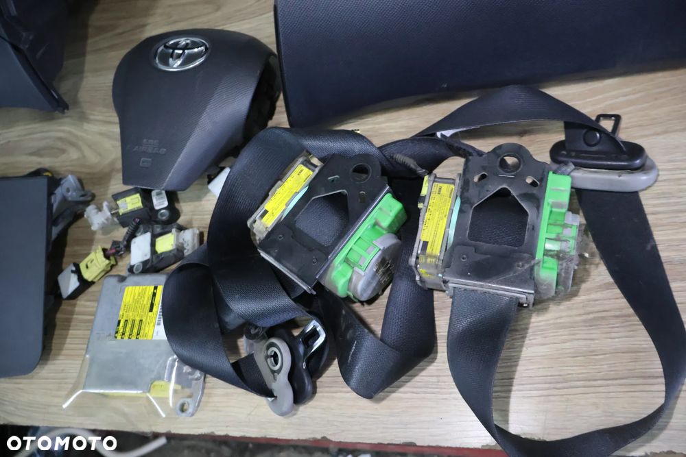 TOYOTA YARIS II LIFT 09-11 DESKA ROZDZIELCZA KONSOLA PASY AIRBAG KOMPLET EUROPA - 3