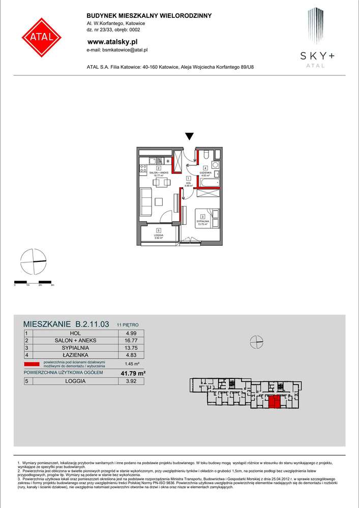 2-pokojowe mieszkanie 41m2 + loggia - Pełny obrazek: 2/24