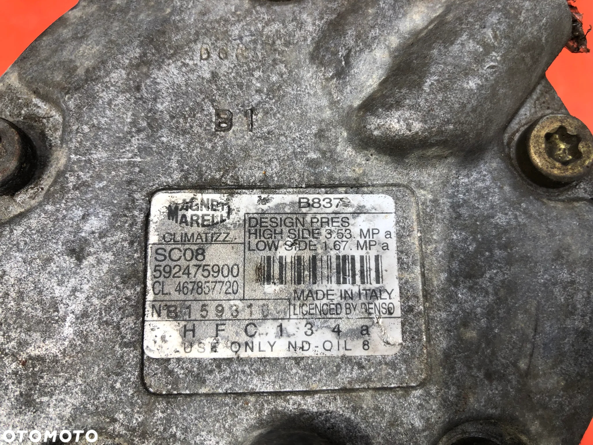 Sprężarka Kompresor Klimatyzacji 5PK 592475900 Fiat Brava Punto II 1.2 Benz - Gwarancja Wysyłka - 9