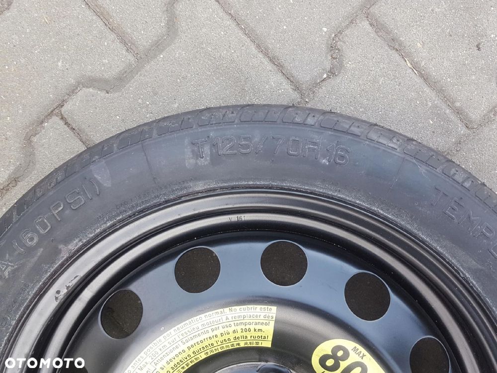 SEAT LEON II ALTEA A3 8P KOŁO DOJAZDOWE 16 5X112 LEWAREK - 5