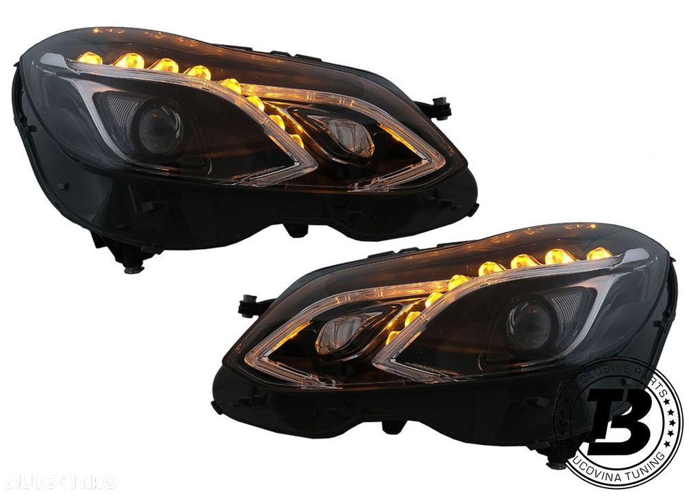 Faruri LED compatibile cu Mercedes E Class W212 Facelift Design - 7