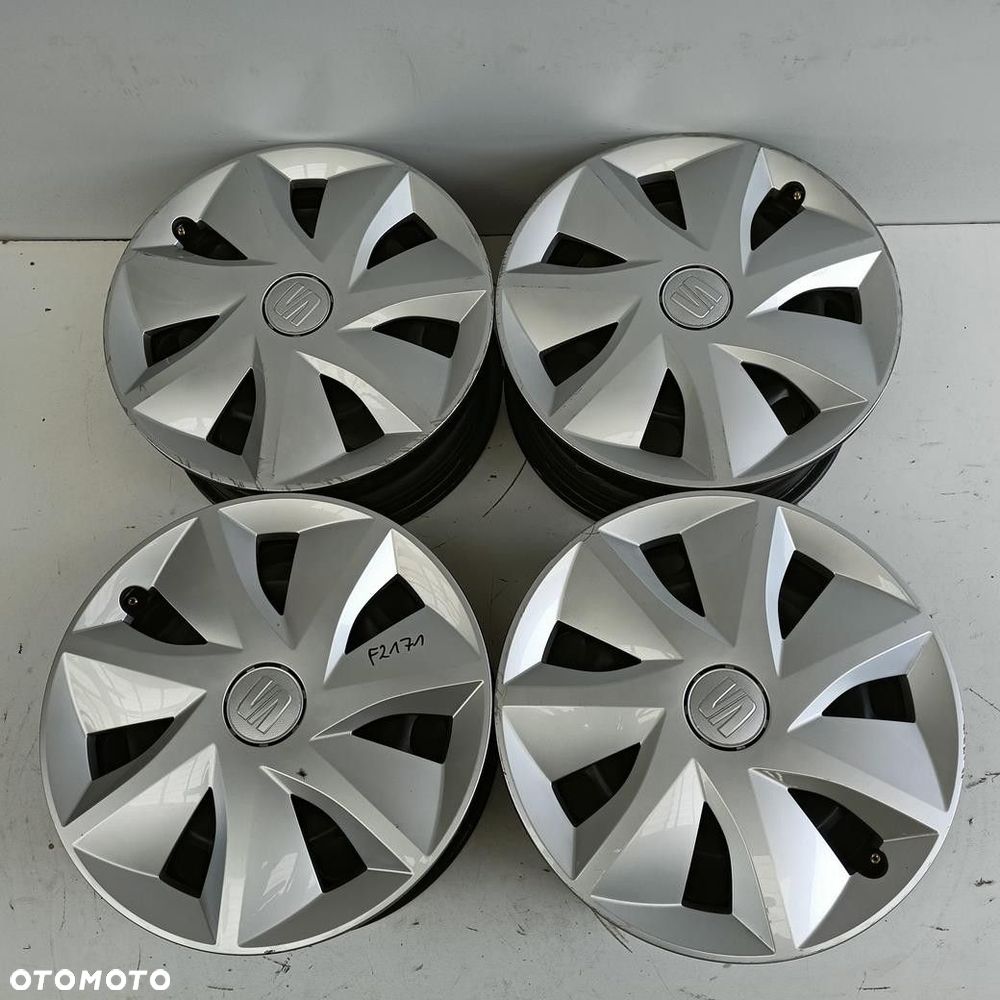 Felgi 5x112 16 Seat Leon + Kołapki 4szt (F2171) - 1