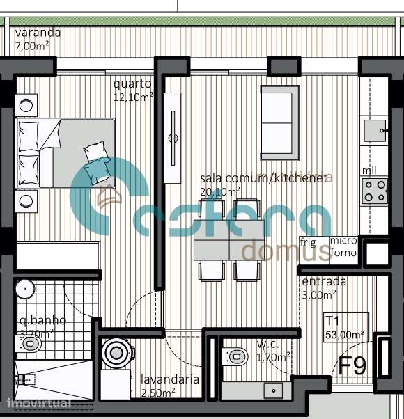 Apartamento T1 Venda em Matosinhos e Leça da Palmeira,Matosinhos - Grande imagem: 5/17