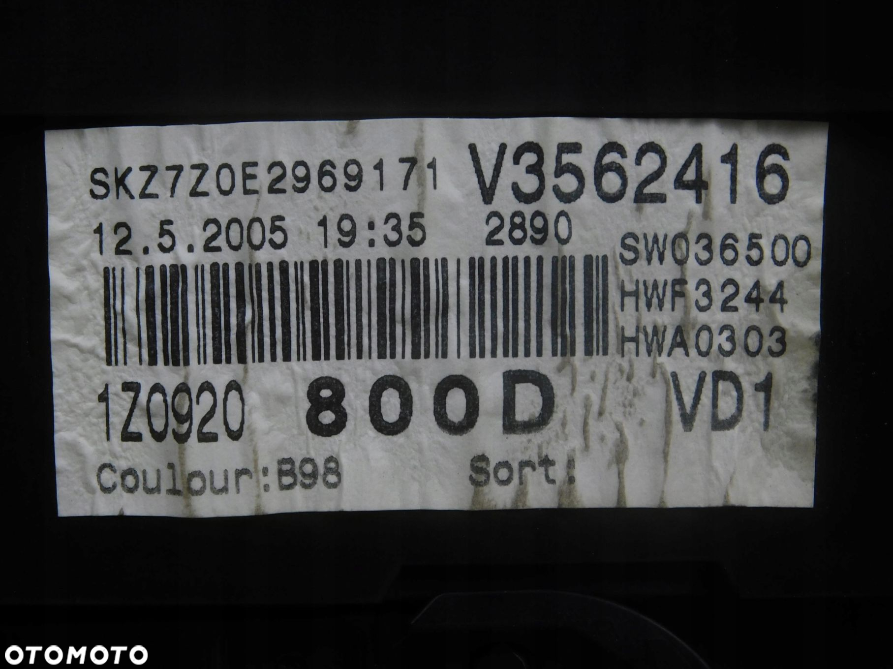 1Z0920800D Licznik Zegar Skoda Octavia Ii 1.9 Tdi - 6