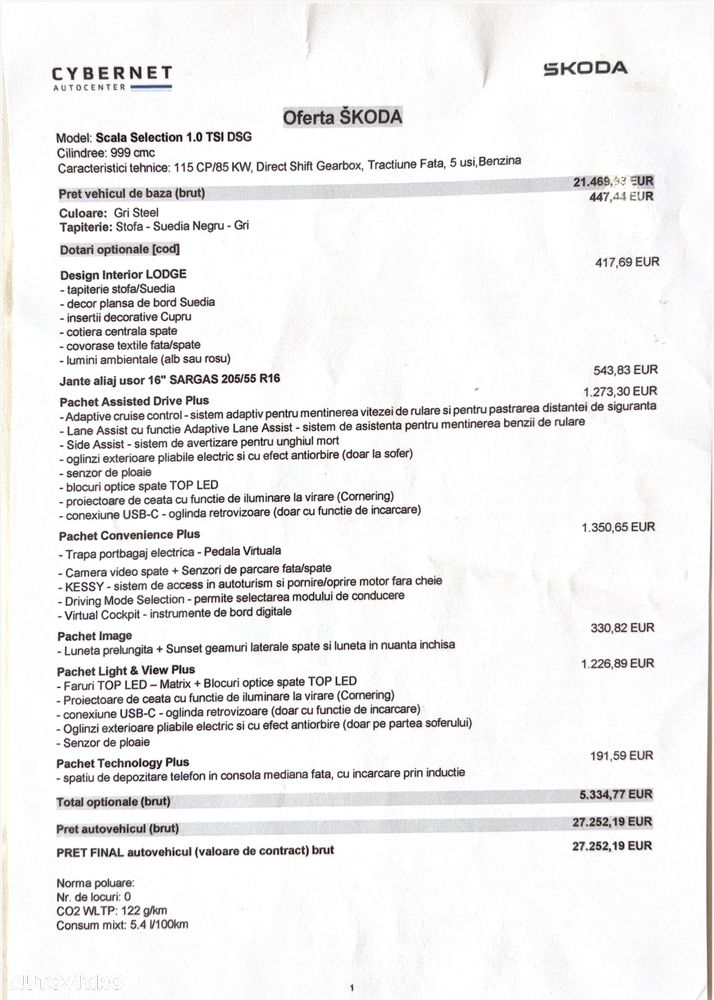 Skoda Scala 1.0 TSI 110 CP DSG Selection - 8