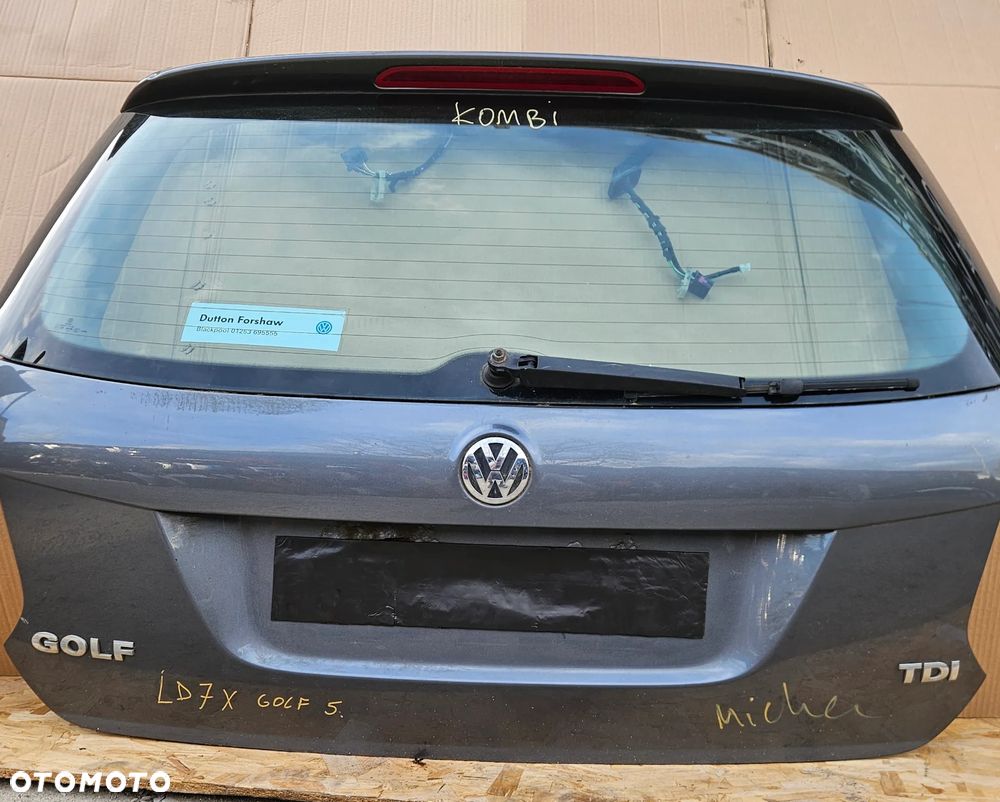 VW GOLF V 5 KOMBI KLAPA BAGAŻNIKA LD7X - 1