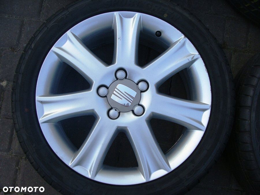 FELGI ALUMINIOWE ORYG.SEAT 17 CALI 5x112 ET54 BDB - 5