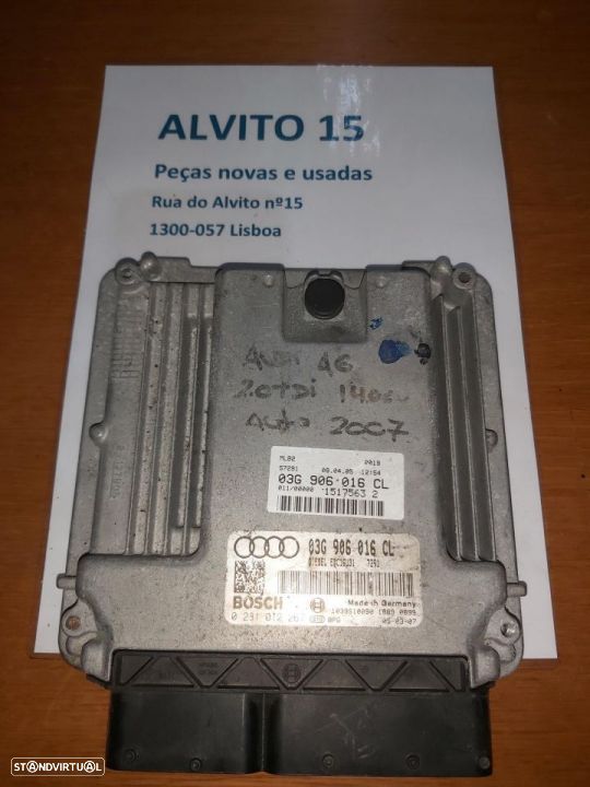 Centralina Motor Audi A4 B7 2.0Tdi 140cv BLB  Ref: 03G 906 016 CL - 1