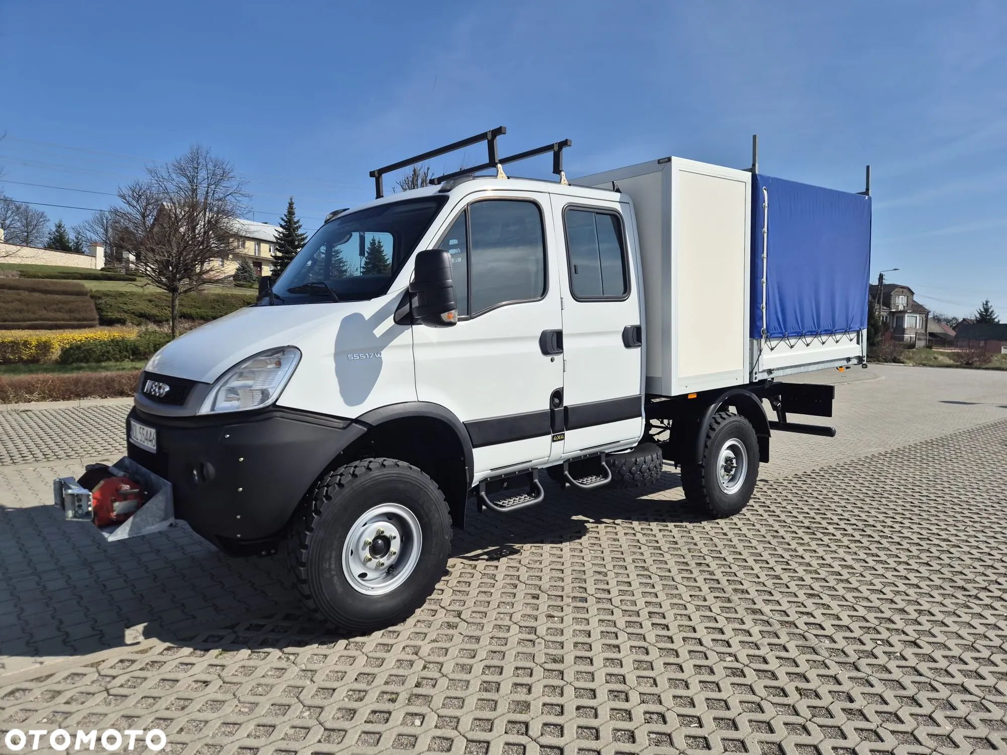 Iveco Daily 55S17W | 4X4 | 3.0L | Doka | 7 osób | Skrzynia z Kontenerem | Kamper | Do Zabudowy | Plandeka - 1