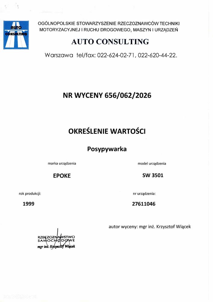 Inny POSYPYWARKA Epoke  SW 3501 - 2